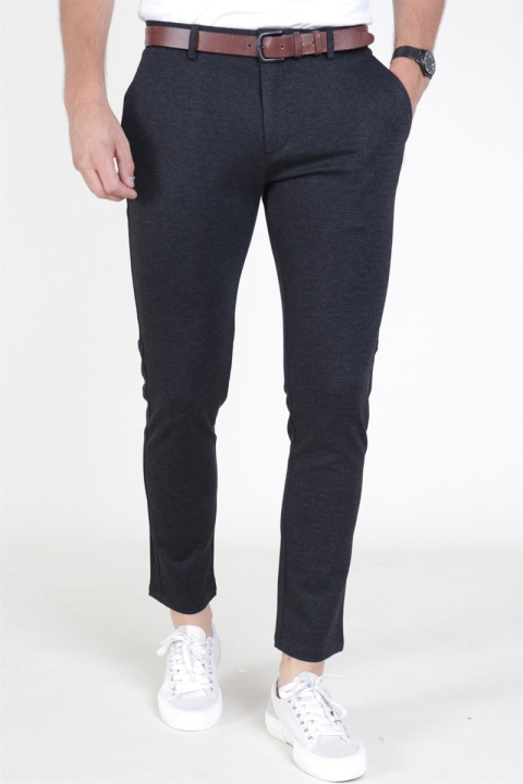 Tailored & Originals Mick Pants Dark Grey Mix