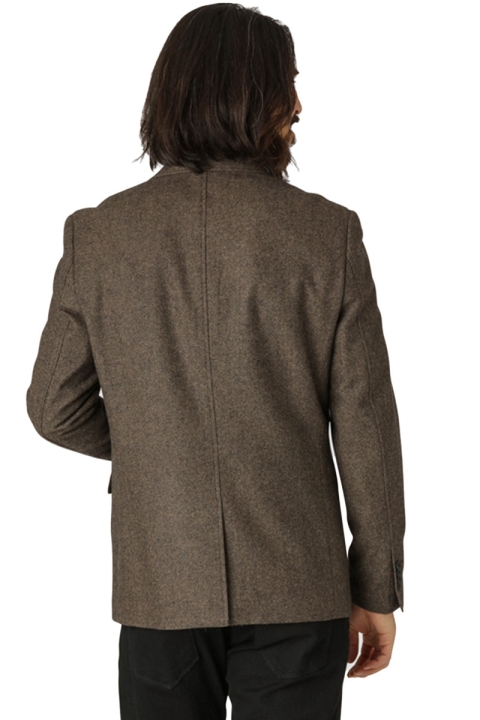 Clean Cut Copenhagen Santos Wool Blazer Brown Mix