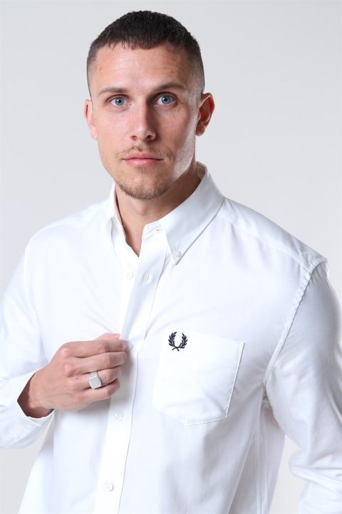 Fred Perry Oxford Overhemd White