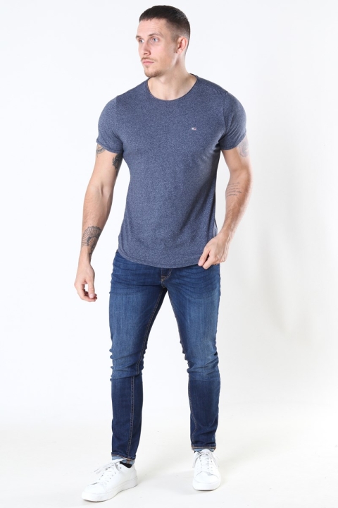 Tommy Jeans Slim Jaspe Crewneck T-shirt Twillight Navy