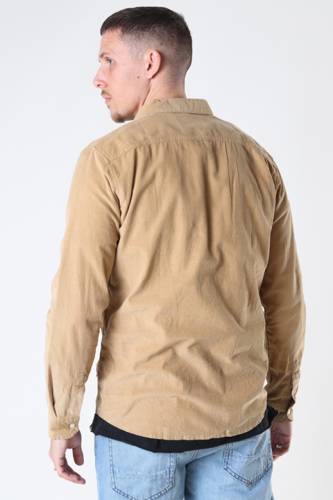 Kronstadt Johan Baby Corduroy half zip shirt Sand