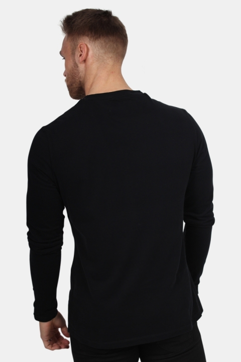 Superdry Orange Label L/S Vintage Emb T-shirt Black