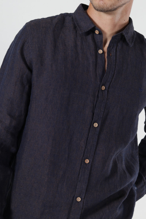 Kronstadt Ayers Ls shirt Chocolate Plum