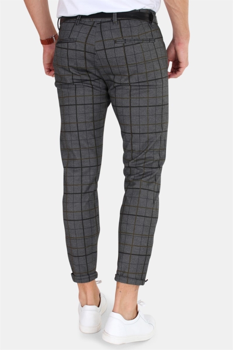 Gabba Pisa Chino Broek Big Check Yellow