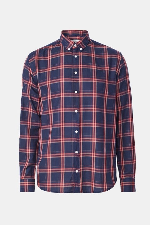 Les Deux Boswell Overhemd Dark Navy Check