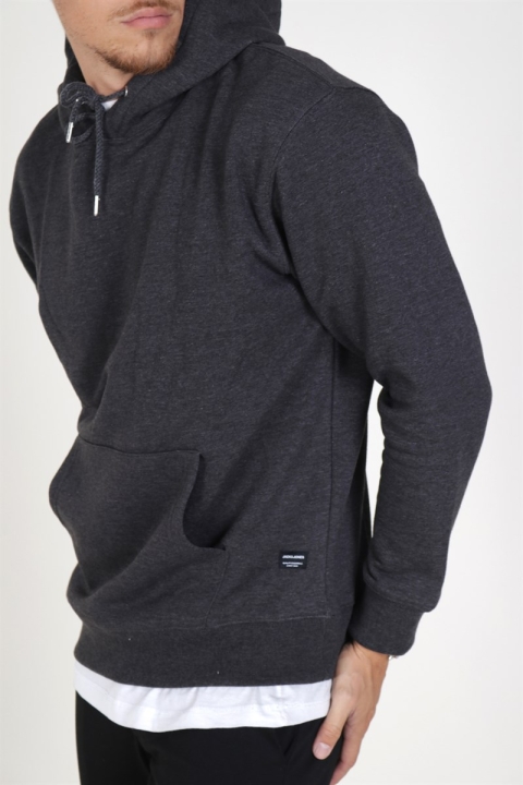 Jack & Jones Soft Sweat Hood Dark Grey Melange