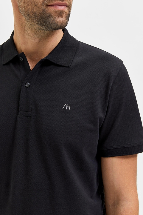 Selected SLHAZE SS POLO W NOOS Black