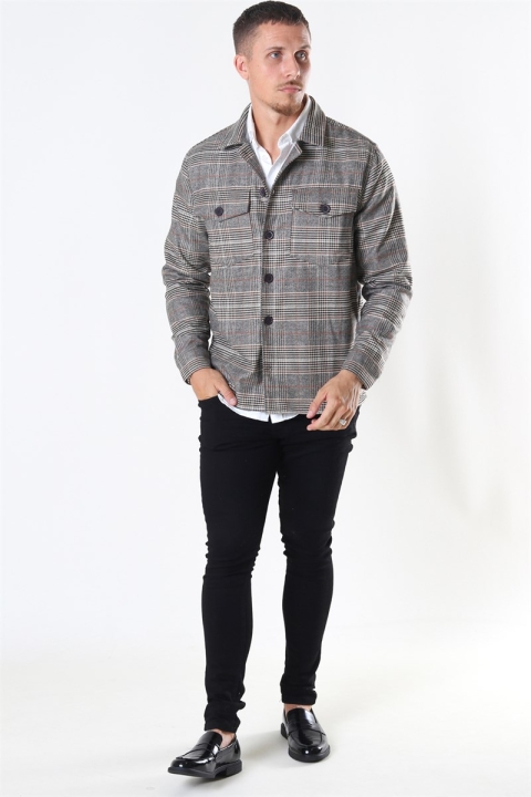 Gabba Clipper LS Overshirt Big Brown Check