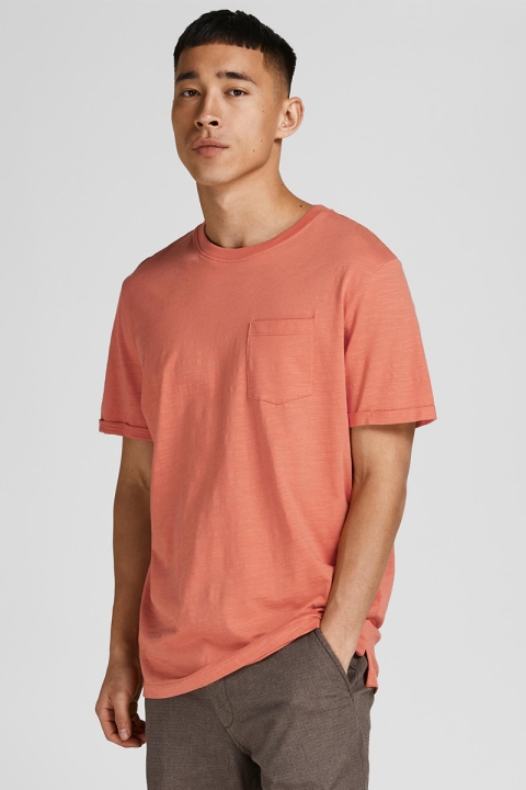 Jack & Jones JPRBLATROPIC SOLID SS TEE CREW NECK SN Apricot Brandy