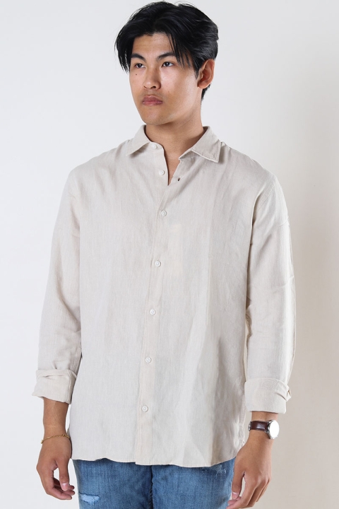 Jack & Jones Layne Linen Shirt LS Pelican