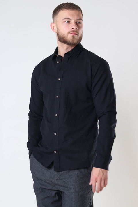 Jack & Jones Summer Linen Shirt LS Black