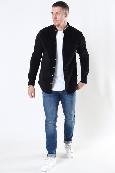 Kronstadt Johan Corduroy Overshirt Black