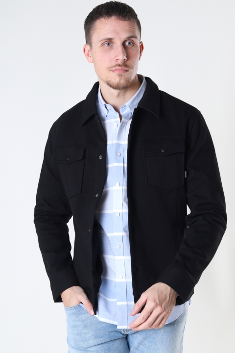 Jack & Jones JPRBLADEXTER SWEAT TRUCKER JACKET Black SLIM FIT