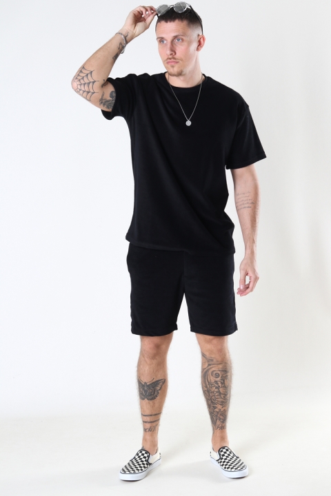 Just Junkies Frot Shorts 001 - Black