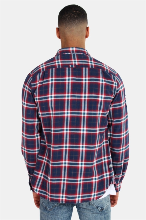 Superdry Lumberjack Lite Overhemd Burgundy Horizon Check