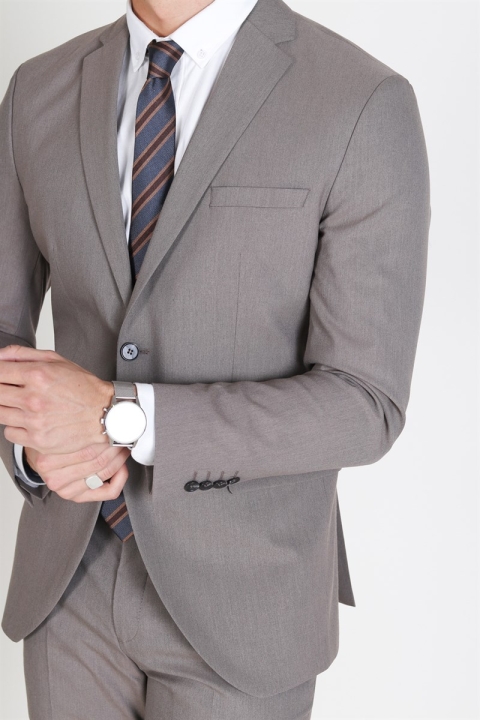 Selected Slim Mylo-Logan Blazer Sand