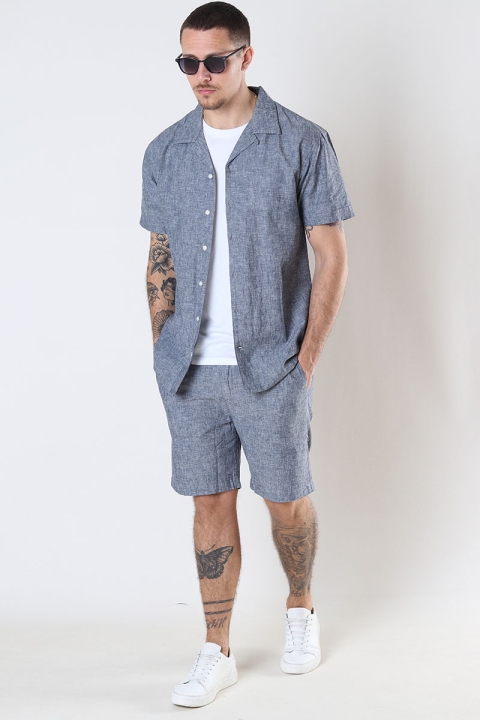 Kronstadt Chill Linen Structure 01 Shorts Navy