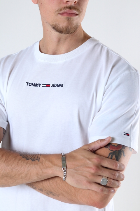 TJM SMALL TEXT TEE White