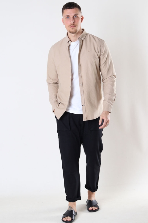 Kronstadt Johan Oxford washed shirt Sand