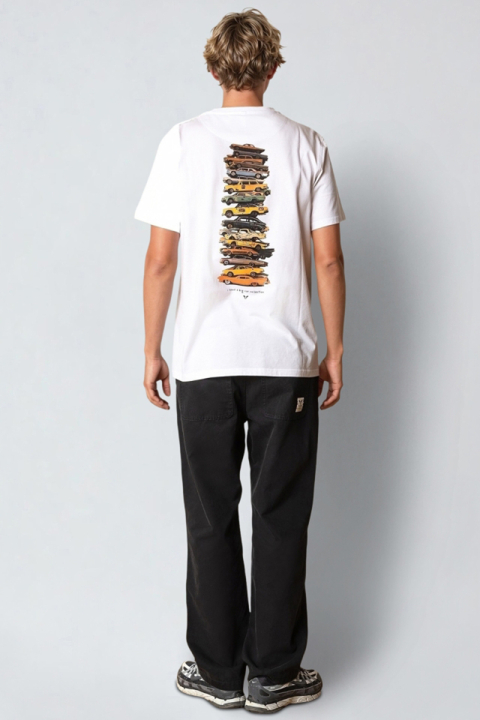 Fat Moose Car Collection T-Shirt White