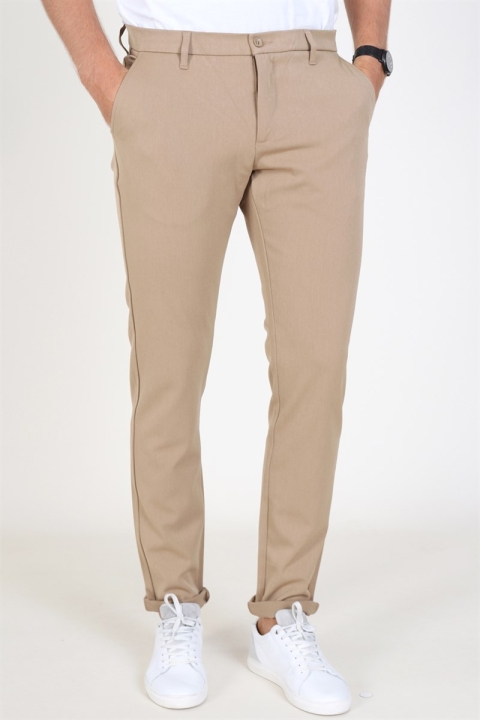 Woodbird Steffen Twill Broek Khaki