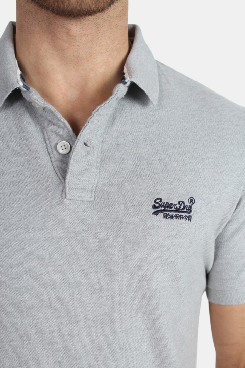 Superdry Classic Pique S/S Polo Grey Marl