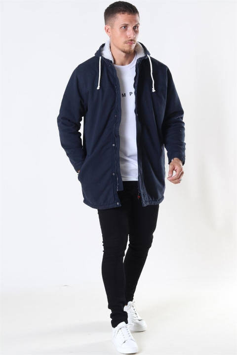 Denim Project Teddy Parka Jas Navy