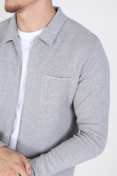 Clean Cut Fernando Cardigan Light Grey Mel