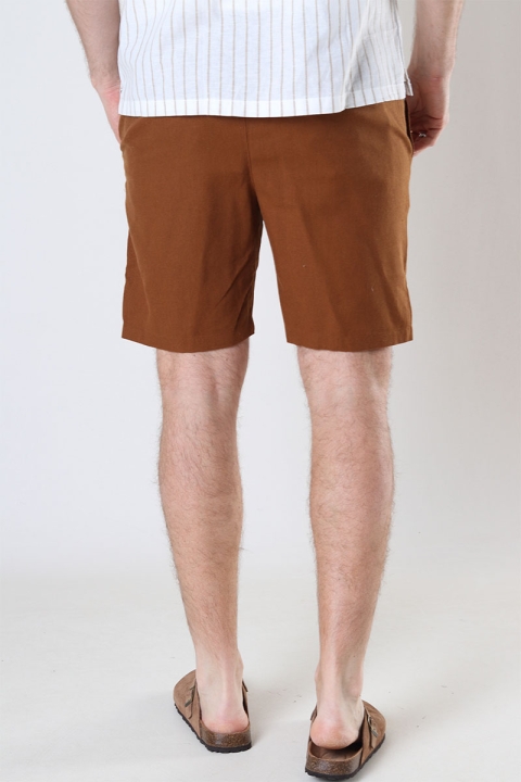 Kronstadt Chill Linen Shorts Tobacco