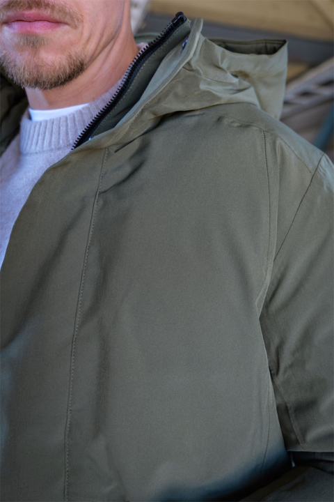 Jack & Jones Keen Stretch Parka Jacket Grape Leaf
