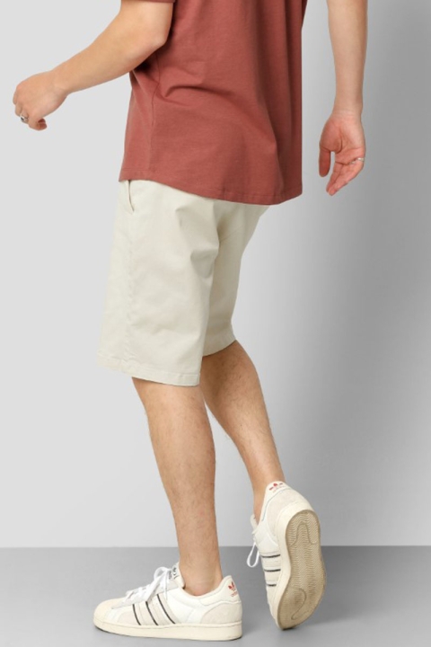 Clean Cut Copenhagen Milano Twill Shorts Ecru