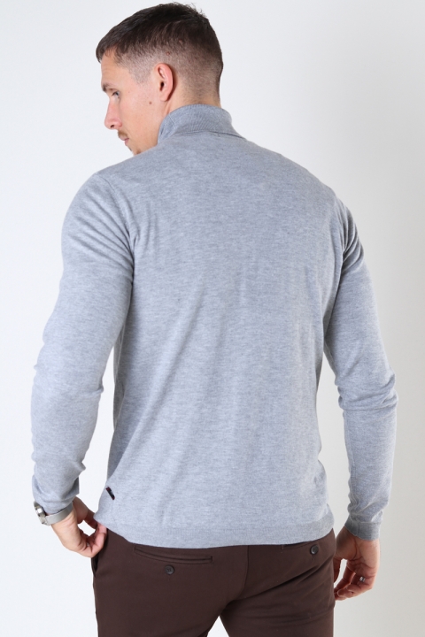 JEFF MALCOLM ROLL NECK KNIT Light Grey