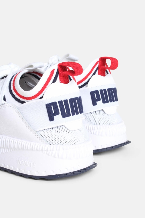 Puma Tsugi Jun Sport Stripes Sneakers White/Peacoat/Red