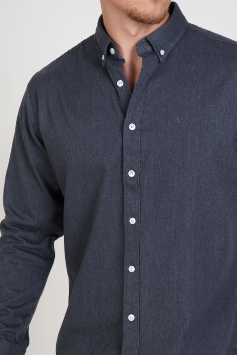 Clean Cut Sälen Flannel Overhemd Charcoal