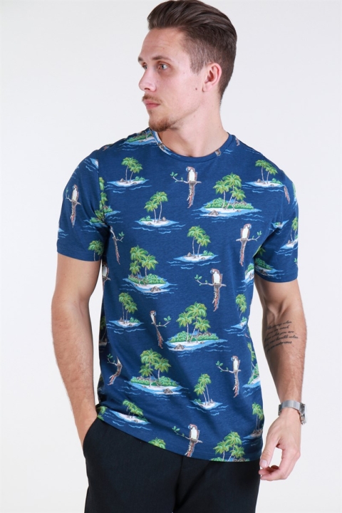 Only & Sons Leif SS AOP T-shirt Parrot