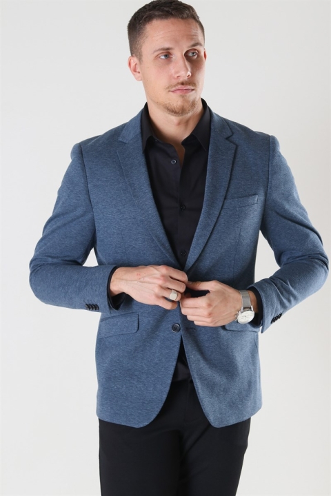 Clean Cut Milano Jersey Blazer Indigo Melange