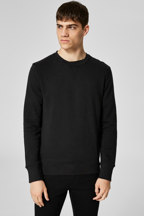 Selected SLHCALEB CREW NECK SWEAT W 2 PACK Black