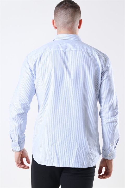 Selected Collect Overhemd White/Light Blue Stripe