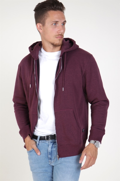 Jack & Jones Soft Sweat Zip Hood Port Royale