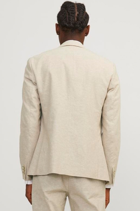 Jack & Jones Riviera Linen Blazer Travertine