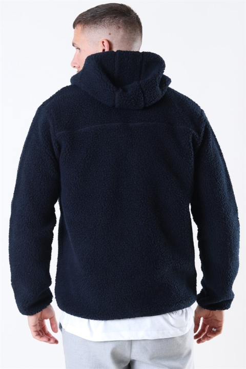 Solid Lon Hood Jas Insignia Blue