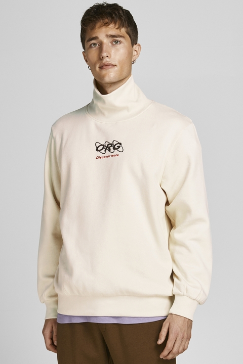 Jack & Jones JORELLIOT HIGH NECK SWEAT KA Turtledove