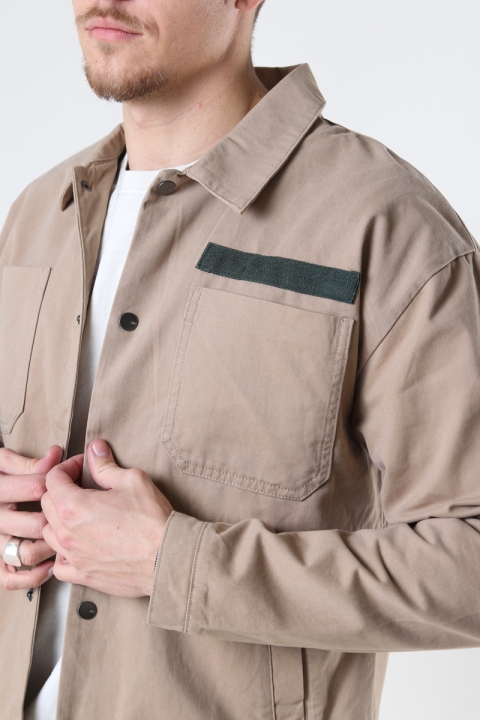 ONLY & SONS ONSJACKSON LIFE COTTON OVERSHIRT JKT Chinchilla