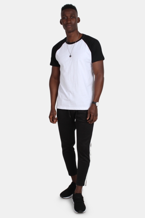 Urban Classics Raglan Contrast Tee White/Black