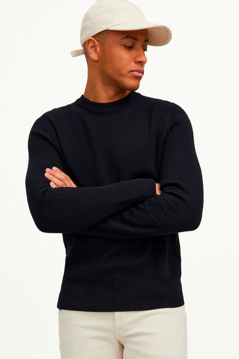 Jack & Jones JPRPERFECT KNIT CREW NECK SN Black