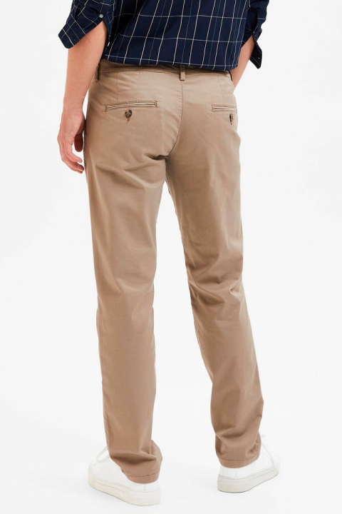 Selected SLHSLIM-NEW MILES 175 FLEX PANTS W N Greige