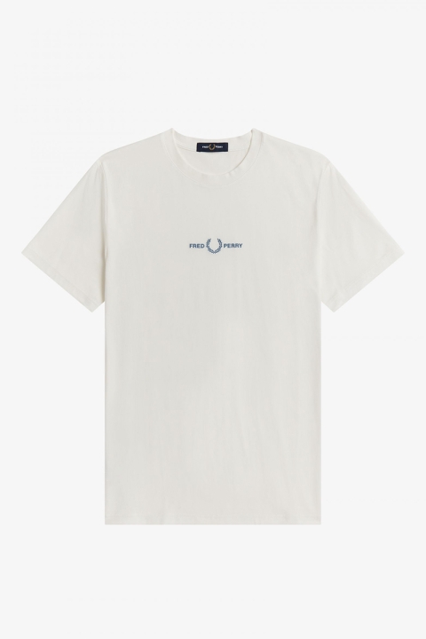 Fred Perry EMBROIDERED T-SHIRT 303 Snow White