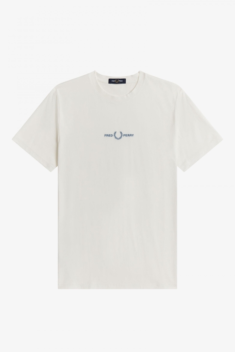 Fred Perry EMBROIDERED T-SHIRT 303 Snow White