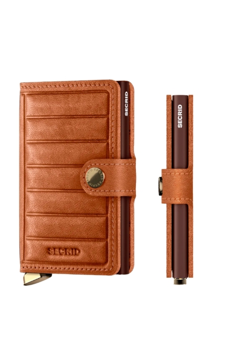 Secrid Emboos Premium Miniwallet Cognac