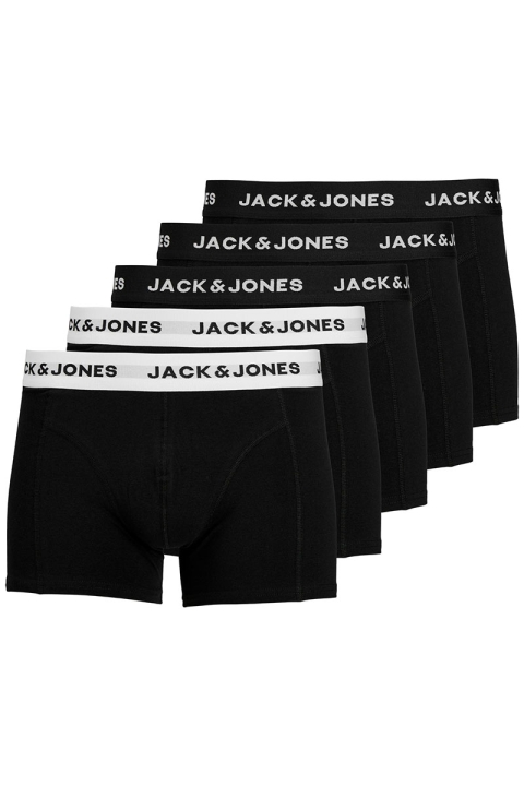 Jack & Jones Solid Trunks 5 Pack Black